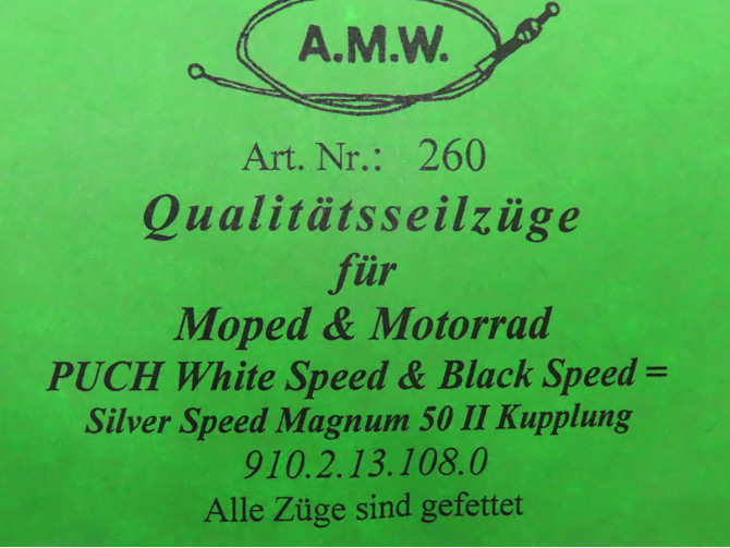 Bowdenzug Puch X50 2M Kupplungszug A.M.W.  product